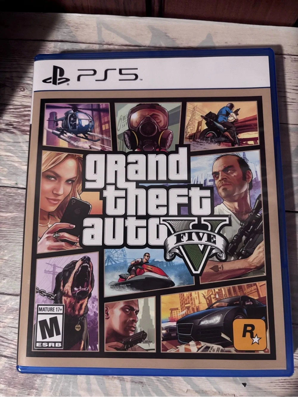 Sony PS5 Grand Theft Auto V – Blue Case Artwork